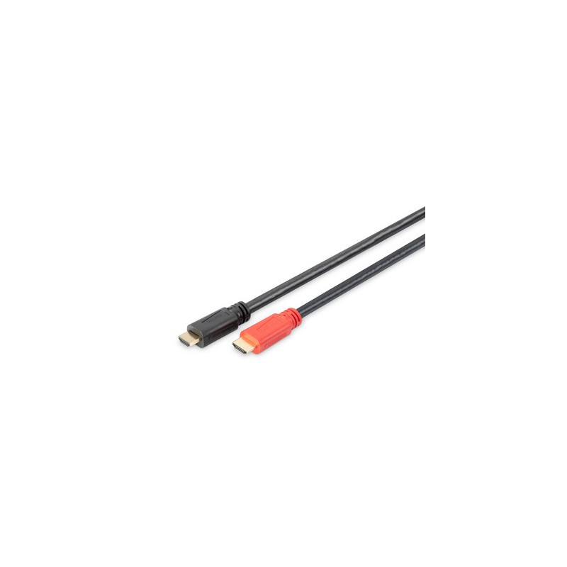 Kabel połączeniowy HDMI 1.3 HighSpeed ze wzmacniaczem Typ HDMI A/HDMI A M/M czarny 15m AK-330105-150-S Assmann