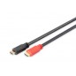 Kabel połączeniowy HDMI 1.3 HighSpeed ze wzmacniaczem Typ HDMI A/HDMI A M/M czarny 15m AK-330105-150-S Assmann