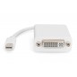 Kabel adapter Displayport 1.1a Typ miniDP/DVI-I (24+5) M/Ż biały 0,15m AK-340406-001-W Assmann