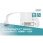 Kabel adapter Displayport 1.1a Typ miniDP/DP+HDMI+DVI-D M/Ż biały 0,15m AK-340509-002-W Assmann