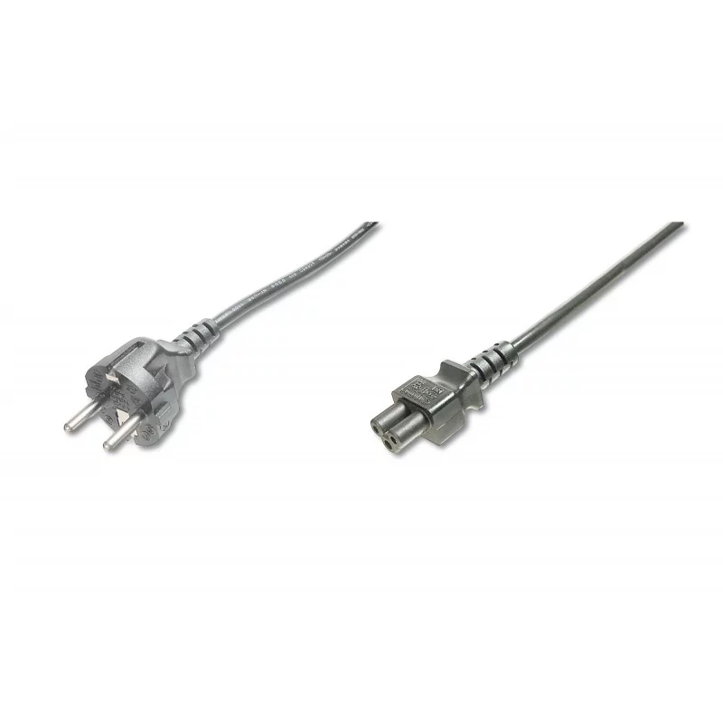 Kabel połączeniowy zasilający Typ Schuko prosty/IEC C5 M/Ż czarny 1,2m AK-440115-012-S Assmann