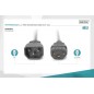 Kabel przedłużający zasilający Typ IEC C14/IEC C13 M/Ż czarny 1,2m AK-440201-012-S Assmann