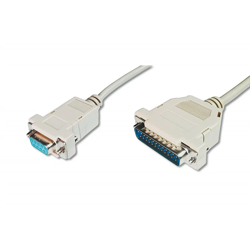 Kabel połączeniowy LPT Typ DSUB25/DSUB9 M/Ż szary 3m AK-580105-030-E Assmann