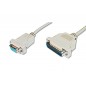 Kabel połączeniowy LPT Typ DSUB25/DSUB9 M/Ż szary 3m AK-580105-030-E Assmann