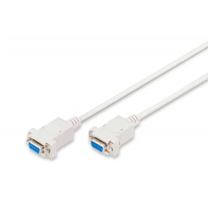 Kabel połączeniowy RS232 null-modem Typ DSUB9/DSUB9 Ż/Ż szary 3m AK-610100-030-E Assmann