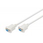Kabel połączeniowy RS232 null-modem Typ DSUB9/DSUB9 Ż/Ż szary 3m AK-610100-030-E Assmann