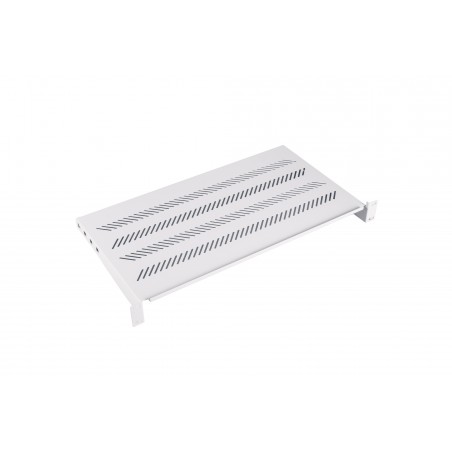 półka 19" 1U głębokość 250mm szary (RAL 7035) (śruby w kpl) TN-19-250-1U-GY