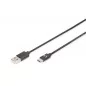 Kabel połączeniowy USB 3.0 SuperSpeed Typ USB A/USB C M/M czarny 1,8m AK-300136-018-S Assmann