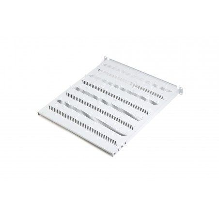 półka 19" 1U głębokość 550mm szary (RAL 7035) z podporą (śruby w kpl) TN-19-550-1U-GY