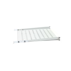 półka 19" 1U głębokość 550mm szary (RAL 7035) z podporą (śruby w kpl) TN-19-550-1U-GY