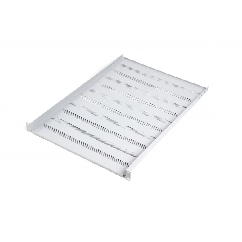 półka 19" 1U głębokość 650mm szary (RAL 7035) z podporą (śruby w kpl) TN-19-650-1U-GY