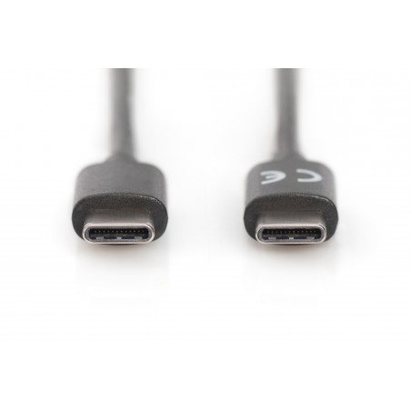 Kabel połączeniowy USB 3.0 SuperSpeed Typ USB C/USB C M/M czarny 1m AK-300138-010-S Assmann