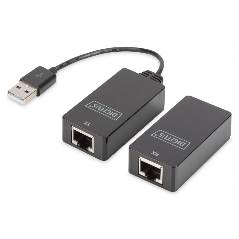 Przedłużacz/extender USB1.1 po skrętce Cat.5e/6 UTP, do 45m DA-70139-2 Digitus