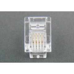 Wtyk RJ11 (6P4C), nieekranowany, linka, opakowanie 100 szt.X-ML-MP06-4-15