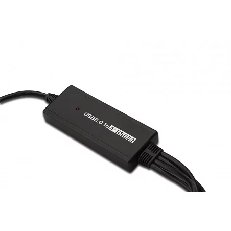 kabel adapter USB 2.0 do 4xRS232 (COM) (Chipset: FT4232H), 1,5m DA-70159 Digitus