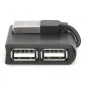 HUB 4-portowy USB2.0 "Mini", pasywny, czarny DA-70217 Digitus