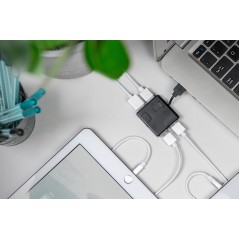 HUB 4-portowy USB2.0 "Mini", pasywny, czarny DA-70217 Digitus