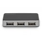 HUB 4-portowy USB2.0, aktywny, czarny DA-70220 Digitus HUB 4-portowy USB2.0, aktywny, czarny DA-70220 Digitus