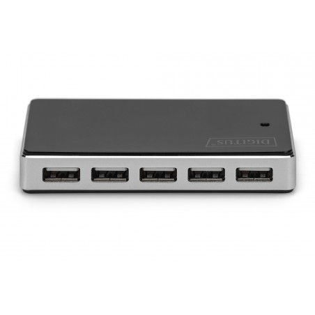 HUB 10-portowy USB2.0, aktywny, czarny DA-70229 Digitus