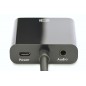 Adapter audio-video microHDMI typ D do VGA, FHD, z audio 3.5mm MiniJack DA-70460 Digitus