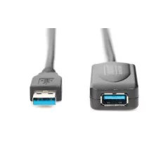 kabel przedłużający aktywny/repeater USB 3.0 SuperSpeed Typ USB A/USB A M/Ż czarny 5m DA-73104 Digitus