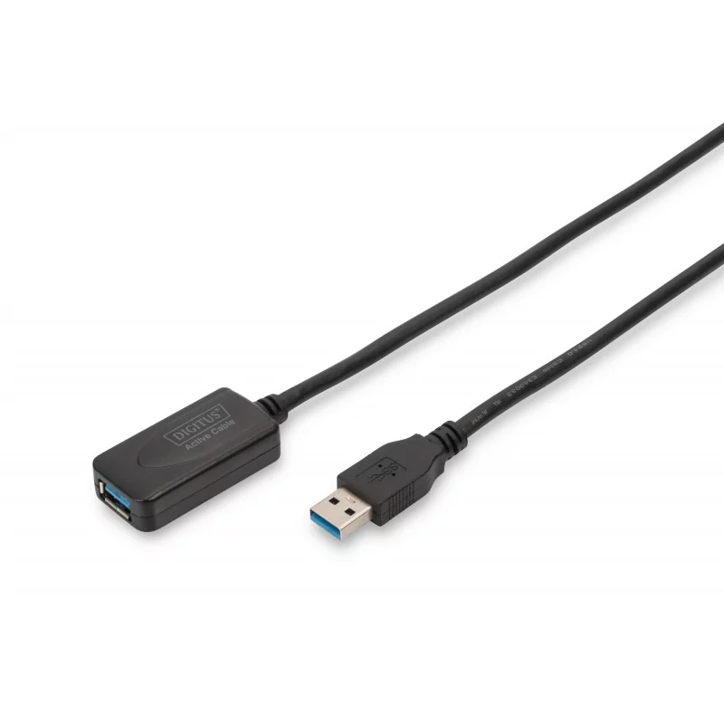 kabel przedłużający aktywny/repeater USB 3.0 SuperSpeed Typ USB A/USB A M/Ż czarny 5m DA-73104 Digitus