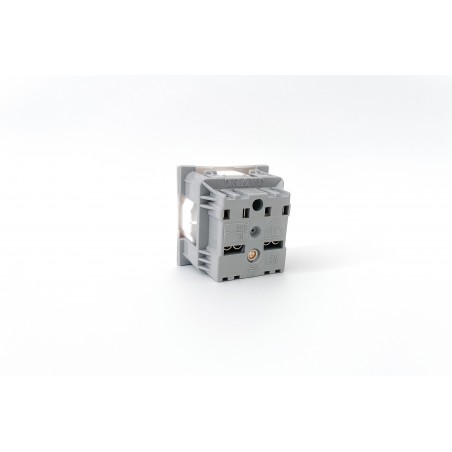 Gniazdo elektryczne M45 1x 2P+Z, 45x45mm bez blokady, biały JL-01-G22-1 Javel