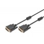 Kabel połączeniowy DVI-D DualLink Typ DVI-D (24+1)/DVI-D (24+1) M/M czarny 2m AK-320101-020-S Assmann
