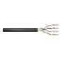 Kabel instalacyjny DIGITUS zewnętrzny suchy kat.5e, U/UTP, Fca, AWG 24/1, PE, 100m, czarny DK-1511-V-1-OD