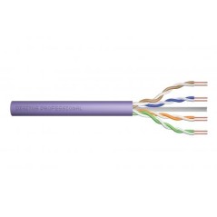 Kabel instalacyjny DIGITUS kat.6, U/UTP, Dca, AWG 23/1, LSOH, 50m, fioletowy DK-1614-VH-05