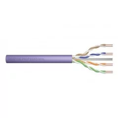 Kabel instalacyjny DIGITUS kat.6, U/UTP, Dca, AWG 23/1, LSOH, 305m, fioletowy DK-1614-VH-305
