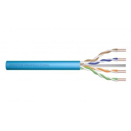 Kabel instalacyjny DIGITUS kat.6A, U/UTP, Dca, AWG 23/1, LSOH, 100m, niebieski DK-1614-A-VH-1