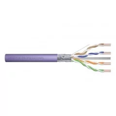 Kabel instalacyjny DIGITUS kat.6, F/UTP, Dca, AWG 23/1, LSOH, 100m, fioletowy DK-1624-VH-1