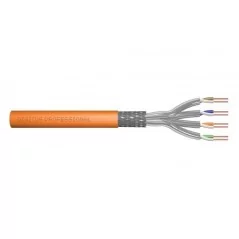 Kabel instalacyjny DIGITUS kat.7, S/FTP, Dca, AWG 23/1, LSOH, 100m, pomarańczowy DK-1743-VH-1