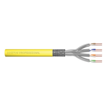 Kabel instalacyjny DIGITUS kat.7A, S/FTP, B2ca, AWG 22/1, LSOH, 500m, żółty, szpula DK-1745-A-VH-5