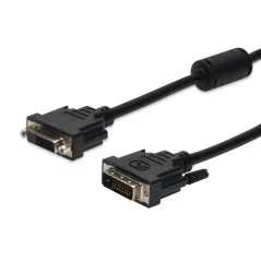 Kabel przedłużający DVI-D DualLink Typ DVI-D (24+1)/DVI-D (24+1) M/Ż czarny 2m AK-320200-020-S Assmann