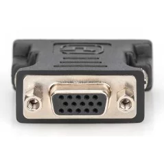 Adapter DVI-I DualLink Typ DVI-I (24+5)/DSUB15 (VGA) M/Ż czarny AK-320504-000-S Assmann