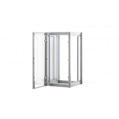 Szafa sieciowa stojąca Hyper 19" 32U rack 600x800, drzwi przód szyba, szary DN-41024-M