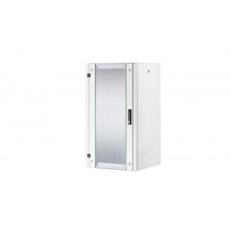 Szafa sieciowa stojąca Hyper 19" 42U rack 600x800, drzwi przód szyba, szary DN-41028-M