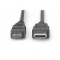 Kabel połączeniowy HDMI 1.3 HighSpeed Typ HDMI A/HDMI C M/M czarny 2m AK-330106-020-S Assmann