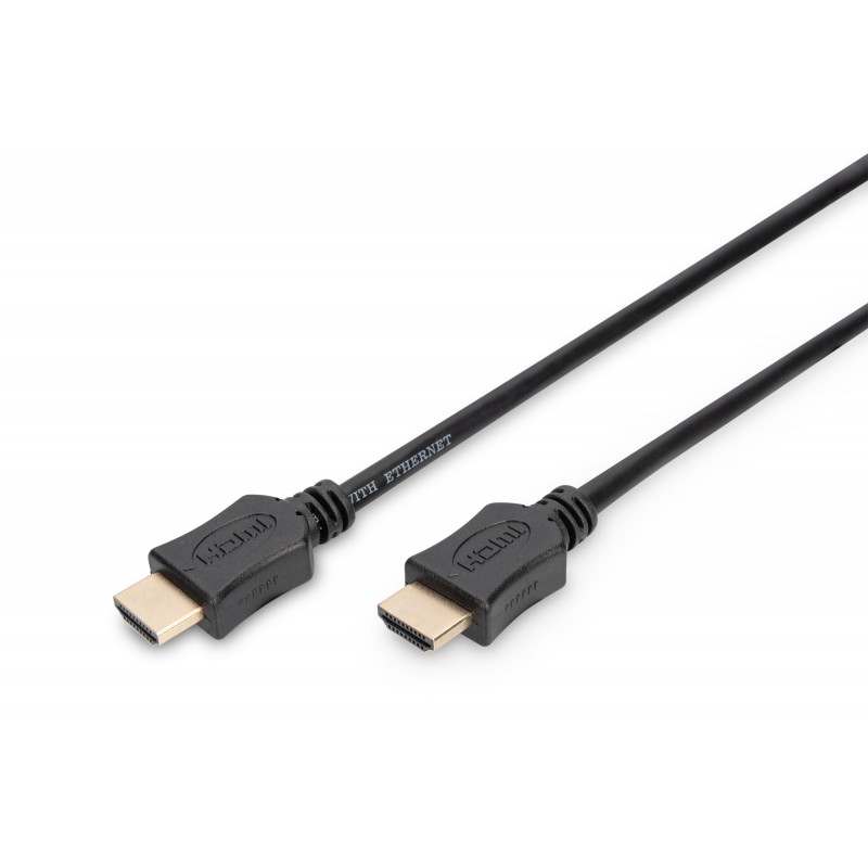 Kabel połączeniowy HDMI 1.4 HighSpeed z Ethernetem Typ HDMI A/HDMI A M/M czarny 5m AK-330107-050-S Assmann