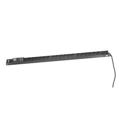 Listwa monitorująca pionowa, wtyk DIN49440 16A/250V, gniazda 18x typ E (NF-C61-314), 16A DN-IP-V-2-18E