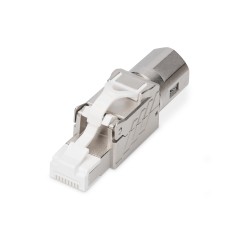 Wtyk modularny RJ45 (8P8C) kat.8.1, PoE++, 25/40GbE, ekranowany, beznarzędziowy AWG 26-22 DN-93835