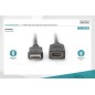 Kabel przedłużający HDMI 1.4 HighSpeed z Ethernetem Typ HDMI A/HDMI A M/Ż czarny 2m AK-330201-020-S Assmann