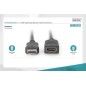 Kabel przedłużający HDMI 1.4 HighSpeed z Ethernetem Typ HDMI A/HDMI A M/Ż czarny 3m AK-330201-030-S Assmann