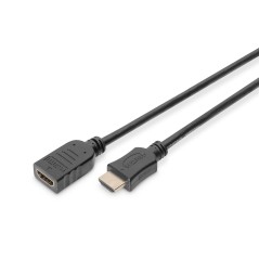 Kabel przedłużający HDMI 1.4 HighSpeed z Ethernetem Typ HDMI A/HDMI A M/Ż czarny 3m AK-330201-030-S Assmann