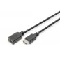Kabel przedłużający HDMI 1.4 HighSpeed z Ethernetem Typ HDMI A/HDMI A M/Ż czarny 3m AK-330201-030-S Assmann
