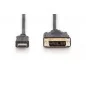 Kabel adapter HDMI 1.3 Standard Typ HDMI A/DVI-D (18+1) M/M czarny 3m AK-330300-030-S Assmann