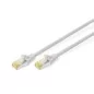 Kabel krosowy (patch cord) RJ45-RJ45, kat.6A, S/FTP, AWG 26/7, LSOH, 0,25m, szary DK-1644-A-0025