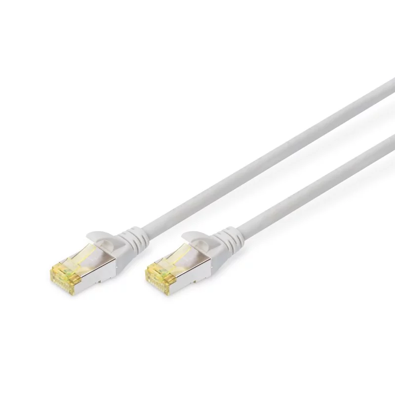 Kabel krosowy (patch cord) RJ45-RJ45, kat.6A, S/FTP, AWG 26/7, LSOH, 1m, szary DK-1644-A-010